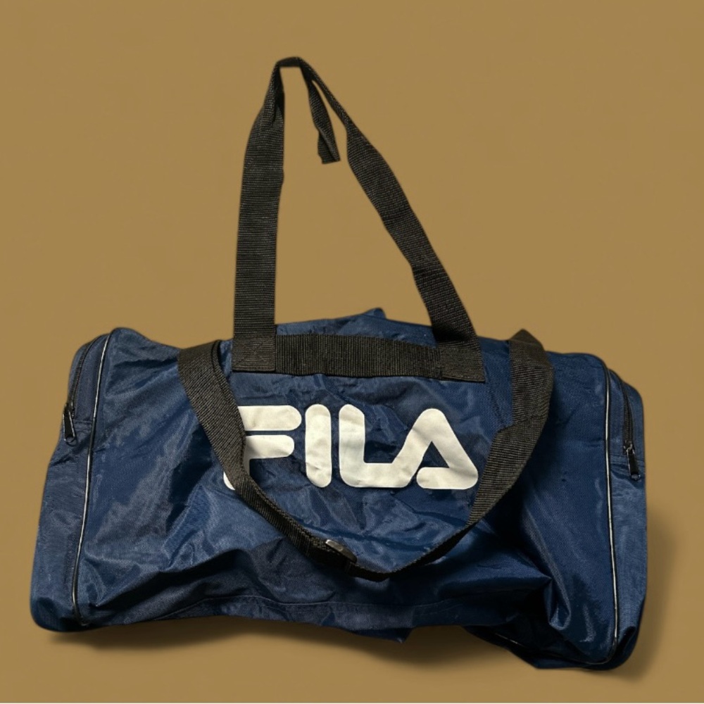 Fila Navy and Black Duffel Bag